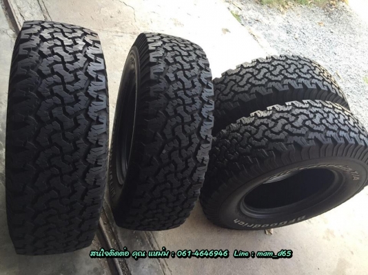 ขายยาง BF ขนาด 265-75 R16 ปลายปี 11 สภาพสวย 90\% ดอกเหลือ 1.1 ซ.ม ไม่มีปะ ไม่บวม ดอกเสมอทั้ง 4 เส้น ขายยาง BF ขนาด 265-75 R16 ปลายปี 11 สภาพสวย 90\% ดอกเหลือ 1.1 ซ.ม ไม่มีปะ ไม่บวม ดอกเสมอทั้ง 4 เส้น