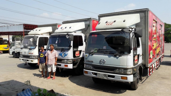 รถ 6 ล้อ ตู้แห้ง ยี่ห้อ HINO รุ่น FC3JLKA ตู้ ยาว 6.50 เมตร สภาพยางสวยเต็ม