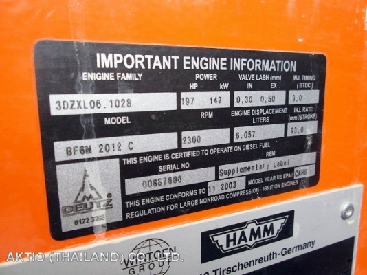 ขายรถบด HAMM 3518 สภาพสวยพร้อมใช้งานคะ