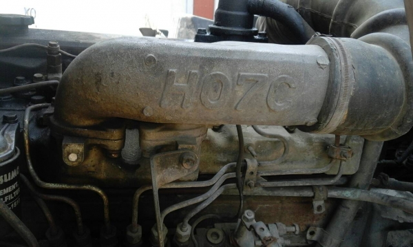 Hino หัวสิงห์ไฮเทค เครื่อง HO7C-185 แรง (ทำเครื่องใหม่) สีใหม่ ทั้งคัน เทรนTadano 3.5 ตัน 3 ปลอก 2 ชัก ทะเบียนเต็ม ยางใหม่