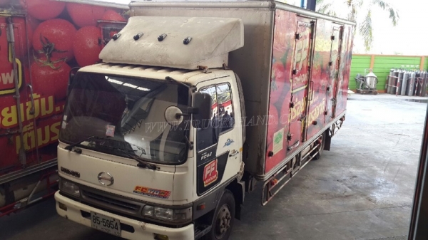 รถ 6 ล้อ ตู้แห้ง ยี่ห้อ HINO รุ่น FC4JLMA ตู้ ยาว 6.50 เมตร สภาพยางสวยเต็ม