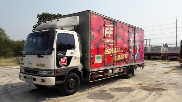 รถ 6 ล้อ ตู้แห้ง ยี่ห้อ HINO รุ่น FC4JLMA ตู้ ยาว 6.50 เมตร สภาพยางสวยเต็ม