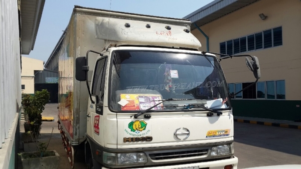 รถ 6 ล้อ ตู้แห้ง ยี่ห้อ HINO รุ่น FC4JLMA ตู้ ยาว 6.50 เมตร สภาพยางสวยเต็ม