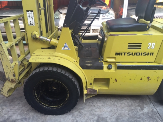 ขายรถโฟลคลิฟท์  MITSUBISHI FD20 ,เครื่องยนต์ดีเซล ,เสายกสูง 4.0 เมตร ,งาปรับคว่ำ-หงาย , รถนำเข้าจากญี่ปุ่น 100\%