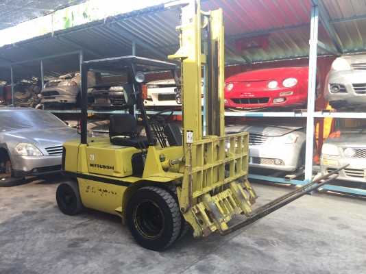 ขายรถโฟลคลิฟท์  MITSUBISHI FD20 ,เครื่องยนต์ดีเซล ,เสายกสูง 4.0 เมตร ,งาปรับคว่ำ-หงาย , รถนำเข้าจากญี่ปุ่น 100\%