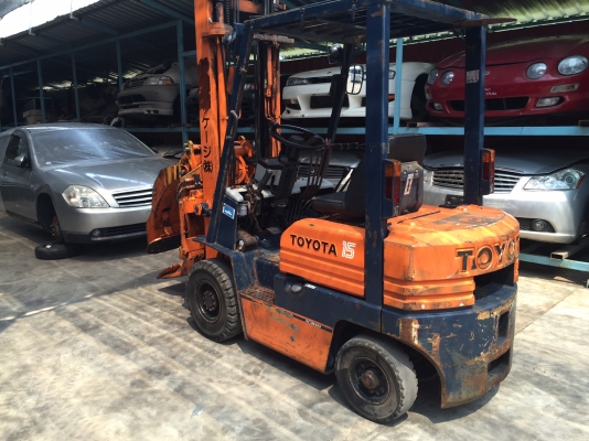 ขายรถโฟลคลิฟท์ TOYOTA 5FD15,เครื่องยนต์ดีเซล ,เสายกสูง 4.0 เมตร ,งาปรับคว่ำ-หงาย , รถนำเข้าจากญี่ปุ่น 100\% ขายรถโฟลคลิฟท์ TOYOTA 5FD15,เครื่องยนต์ดีเซล ,เสายกสูง 4.0 เมตร ,งาปรับคว่ำ-หงาย , รถนำเข้าจากญี่ปุ่น 100\%