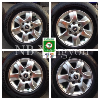 ล้อแม็ก Chevloret เชฟโลเรต ขอบ16 พร้อมยาง บริสโตน 215-70-16