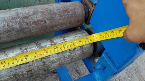 *** Sold *** เครื่องม้วน 4 ฟุต ลูกกลิ้ง 4"ยาว 135 cm. ม้วนหนา 3 มิล ไฟ 380V เครื่องประกอบใหม่ 100\% ไม่เคยใช้งาน!!