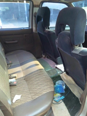 ขายครับ นิสัน4ประตู้ เครื่องTD2700 เครื่องดี คัสชีสวยทั้งเส้น ภายในสวย เครื่องเสียง CD จอดูTVได้ เบาะไม่ขาด รถพร้อมใช้งานได้เลย ไม่มีผุ แต่สีสันตามสะภาพ เอกสารพร้อมโอน ภาสี 1 อาทิตย์  ราคา53000 ต่อรองได้ สนใจ0930693225 รถยุ สารคาม