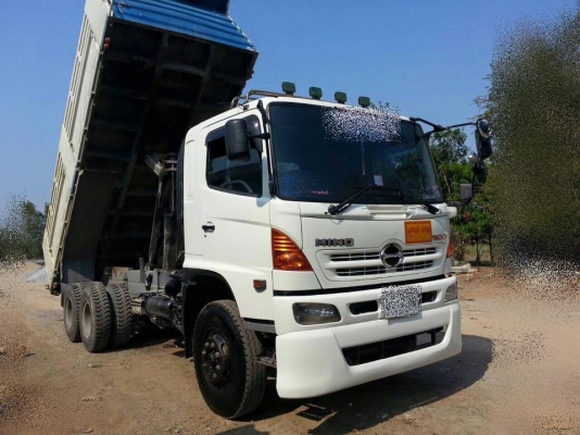 ขายรถสิบล้อ Hino FM1A 330แรง ปี 53 ดั้มสามมิตร มีระบบลากพ่วง