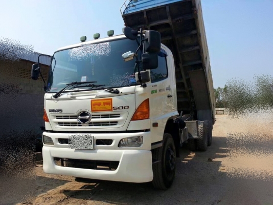 ขายรถสิบล้อ Hino FM1A 330แรง ปี 53 ดั้มสามมิตร มีระบบลากพ่วง