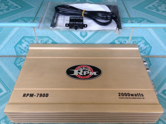 แอมป์คลาสดี RPM2000w มือสองสภาพนางฟ้า เดิมๆไม่เคยซ่อม ใช้งานปกติ สายบูสเบสมีครบ ขับซับ10&quot;-12&quot;หล่อได้ เบสลูกโตๆ ขาย 2850 บาท สนใจ0892425454 อยู่สระบุรี