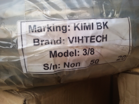 ขายสายลมยกม้วน50เมตร ขนาด3/8 สายดำคาดเหลือง