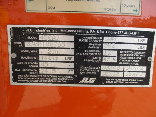 เก่านอก รถกระเช้า JLG450AJ พร้อมใช้ครับ เก่านอก รถกระเช้า JLG450AJ พร้อมใช้ครับ