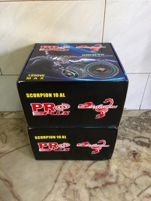 ขายลำโพงซับ 10" PROPLUS รุ่น SCORPION 10 AL วอยซ์คู่