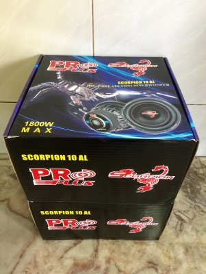 ขายลำโพงซับ 10" PROPLUS รุ่น SCORPION 10 AL วอยซ์คู่