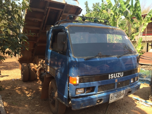 ISUZU. NPR 59LU. ดั้มเครื่อง6BB1หลังเอฟ