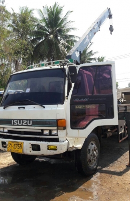 หกล้อ อีซูซุ ร็อค165แอร์ พ.เวอร์ ทิฟฟี ติดเครน 5ตัน ท้องวี 4ปอก3ชัก กะบะยาว7.20ม สภาพดีเดิมพร้อมใช้ ทะเบียนพร้อมโอน