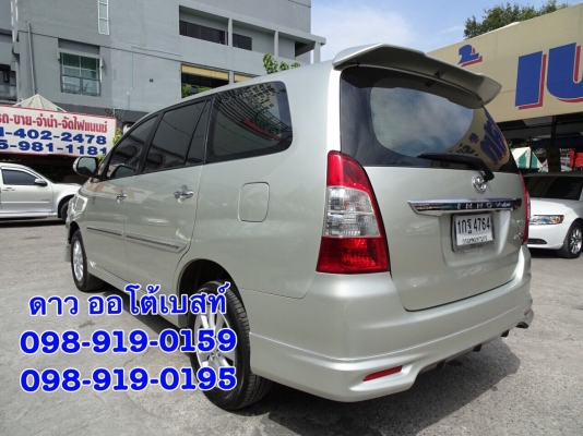 TOYOTA INNOVA 2.0V NAVI เกียร์ AT ปี2012  โทร 098-919-0195 ดาว ออโต้เบสท