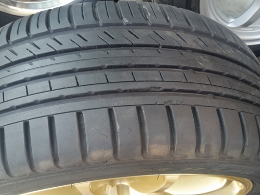 ขายล้อRS ขอบ18 6รู หน้า8หลัง9  พร้อมยาง 4 ล้อ