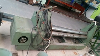 ขาย เครื่องม้วนเหล็ก ใช้มอเตอร์ไฟฟ้า เก่าญี่ปุ่น กว้าง 1.4 เมตร ลูกกลิ้งโต 4"