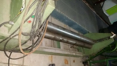 ขาย เครื่องม้วนเหล็ก ใช้มอเตอร์ไฟฟ้า เก่าญี่ปุ่น กว้าง 1.4 เมตร ลูกกลิ้งโต 4"