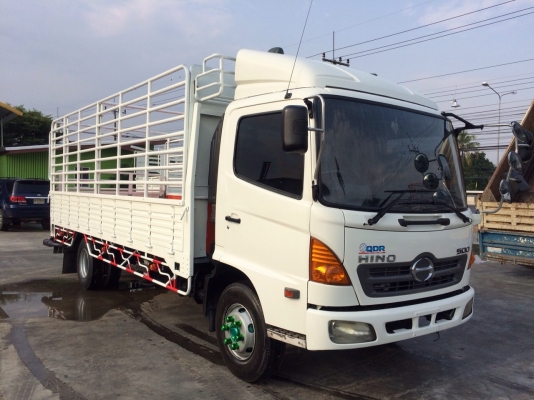 ขายรถบรรทุกหกล้อ Hino เครื่อง 150 แรง ปี 52 กระบะไม่ดัมพ์ช่วงยาว 5.50 เมตร ไมล์ 16x,xxx ทะเบียนพร้อม
