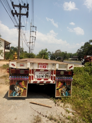 ขายหางพื้นเรียบสามมิตร 3 เพลาปี 2545 ราคา 350000