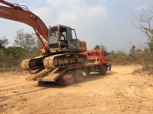 ขายคู่แบคโฮ+เทเลอร์ท้ายลาก