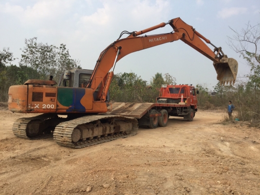 ขายคู่แบคโฮ+เทเลอร์ท้ายลาก