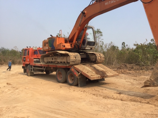 ขายคู่แบคโฮ+เทเลอร์ท้ายลาก