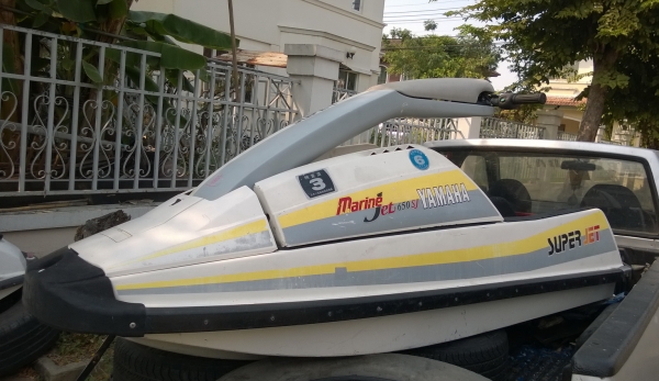 yamaha superjet 650 เรือยืนเดิมๆสวยๆ ใบสแตนเลสแต่งเครื่องติดนิ่มขับง่าย