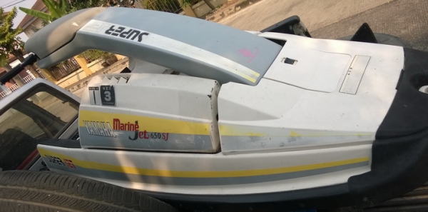 yamaha superjet 650 เรือยืนเดิมๆสวยๆ ใบสแตนเลสแต่งเครื่องติดนิ่มขับง่าย