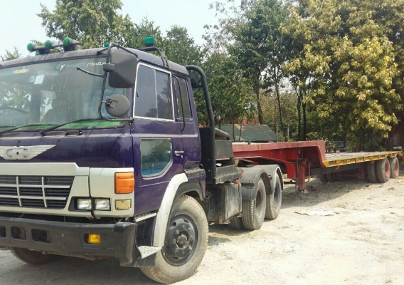 ขายรถบรรทุกแม็คโฮ หัวลาก ฮีโน่ FR608A EF550-300แรง 2เพา หางโลเบส 2เพา ลากแม็กโค 200-320 สภาพดีพร้อมใช้ ทะเบียนพร้อมโอน