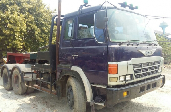 ขายรถบรรทุกแม็คโฮ หัวลาก ฮีโน่ FR608A EF550-300แรง 2เพา หางโลเบส 2เพา ลากแม็กโค 200-320 สภาพดีพร้อมใช้ ทะเบียนพร้อมโอน