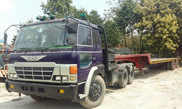 ขายรถบรรทุกแม็คโฮ หัวลาก ฮีโน่ FR608A EF550-300แรง 2เพา หางโลเบส 2เพา ลากแม็กโค 200-320 สภาพดีพร้อมใช้ ทะเบียนพร้อมโอน