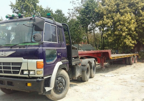 ขายรถบรรทุกแม็คโฮ หัวลาก ฮีโน่ FR608A EF550-300แรง 2เพา หางโลเบส 2เพา ลากแม็กโค 200-320 สภาพดีพร้อมใช้ ทะเบียนพร้อมโอน