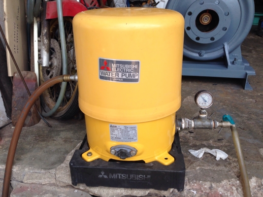 ขายปั้มน้ำอัตโนมัติ mitsubishi 150W สภาพสวย ตรวจเช็คแรงดันเรียบร้อยไม่มีรั่วซึม พร้อมใช้งาน