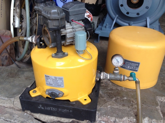 ขายปั้มน้ำอัตโนมัติ mitsubishi 150W สภาพสวย ตรวจเช็คแรงดันเรียบร้อยไม่มีรั่วซึม พร้อมใช้งาน