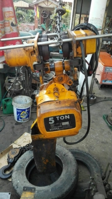 รอกโซ่ไฟฟ้า KITO Made in JAPAN ขนาด 5 ตัน ไฟ 380V. พร้อมตัวเดินบีม สดนอกพึ่งลงตู้ ดึงนิ่มมาเทสได้!! รอกโซ่ไฟฟ้า KITO Made in JAPAN ขนาด 5 ตัน ไฟ 380V. พร้อมตัวเดินบีม สดนอกพึ่งลงตู้ ดึงนิ่มมาเทสได้!!