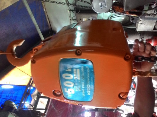 รอกไฟฟ้ามือสอง 500Kg ใช้ไฟ 2 สาย 220v.( Single phase ) โซ่ยาว 6 เมตร รับประกัน 6 เดือน 0985700161