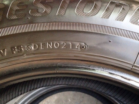 ยาง Bridgstone 225-65-17 ปี 14 รุ่น Ecopla ครบชุด 4 เส้น 3500 ไม่ควรพลาด สภาพสวยๆไม่บวมดอกยางเหลือเยอะเอาไปวิ่งกันใด้อีกยาวค่ะ