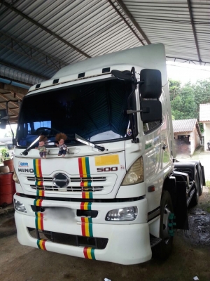 รถฮีโน่ 10 ล้อ หัวลาก FM1P 380 แรงม้า. ปี 55. ( รถวิ่ง 25x,xxx กม. ) , ( ขาย แม่ , ลูก )     สนใจติดต่อ   081 - 6079515