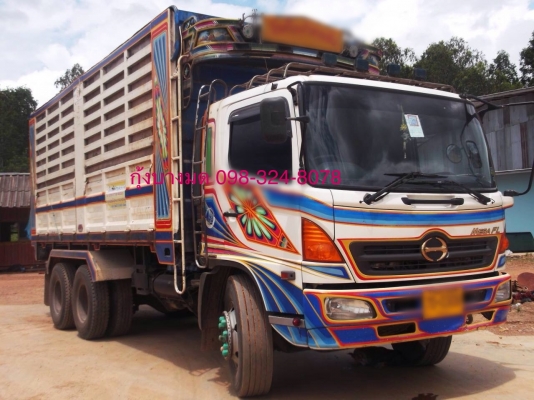 ขายรถสิบล้อเพลาเดียวไม่ดัมพ์ Hino เครื่อง 245 แรง ปี 51 ทะเบียนพร้อม