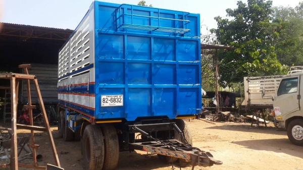 ขายด่วนลูกพ่วง3เพลาไม่ดั้มยาว7.20เมตรปี50สภาพพร้อมใช้สุดๆราคาโทร0856842587