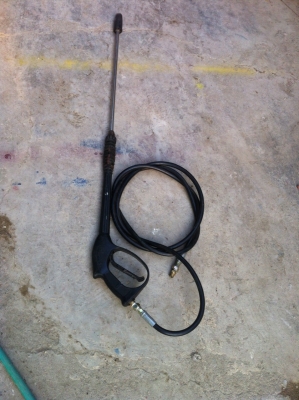 ปืนฉีดน้ำแรงดันสูง สแตนเลส งานเก่า ใช้งานปกติ