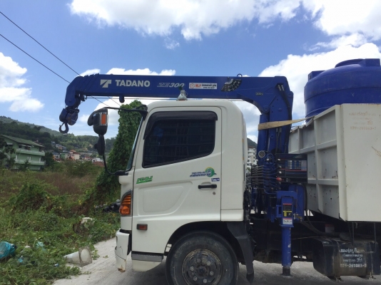 HINO 175 ดั้มติดเครน 3 ตันปีย์ สวยๆเดิมๆวิ่งไม่ถึง 6 พันกิโล ขายดาวน์