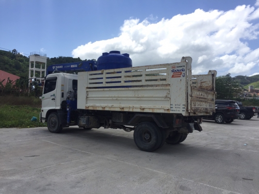 HINO 175 ดั้มติดเครน 3 ตันปีย์ สวยๆเดิมๆวิ่งไม่ถึง 6 พันกิโล ขายดาวน์
