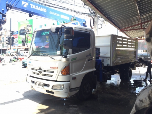 HINO 175 ดั้มติดเครน 3 ตันปีย์ สวยๆเดิมๆวิ่งไม่ถึง 6 พันกิโล ขายดาวน์