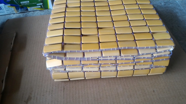 เสื่อไม้ไผ่ลดอการเจ็บหลังและช่วยเพิ่มการระบายอากาศปูบนพื้นหรือปูทับบนที่นอนวัสดุอืนๆช่วยป้องกันภูมิแพ้แบบถัดต่อเรียงกัน ขนาด 90 * 180 ซม.